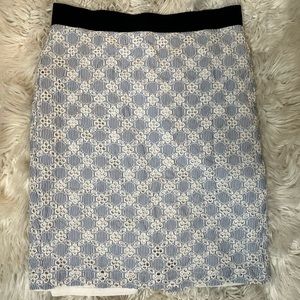Floral Lace Pencil Skirt